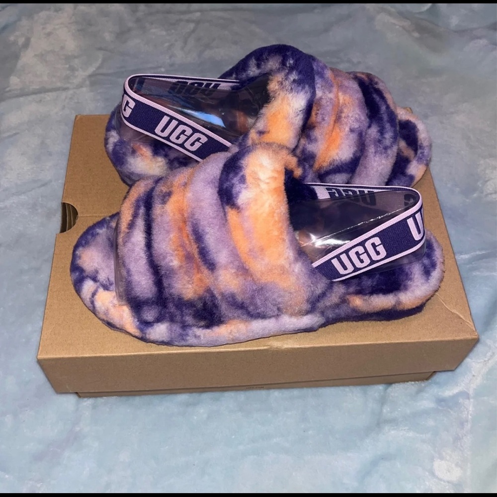 UGG Fluff Yeah Marble Slides